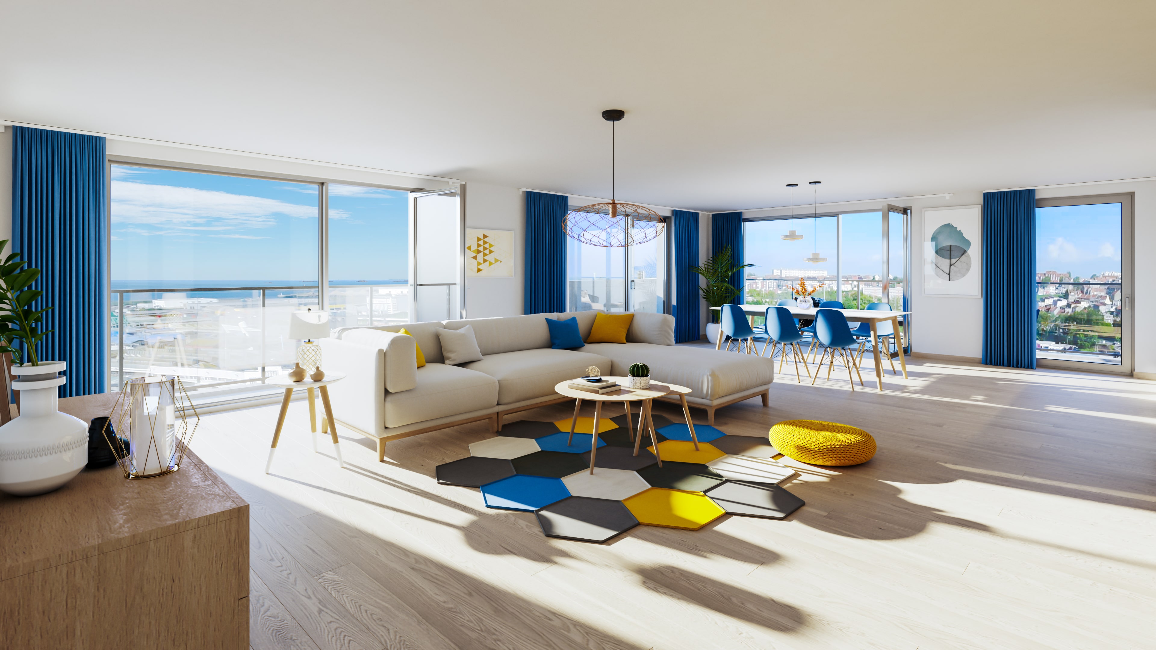 Perspective Intérieure Appartement neuf Boulogne sur mer - T2 à T5 - Image intérieure